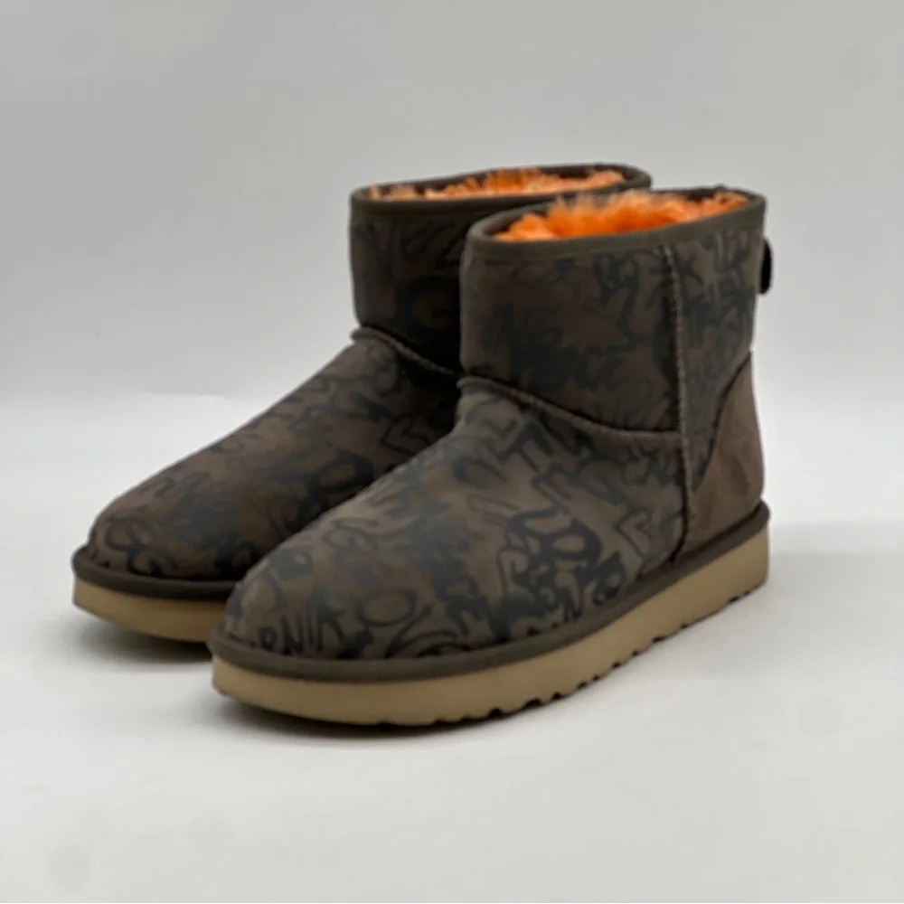UGG Classic Street Graffiti Mini Boot. Size 9